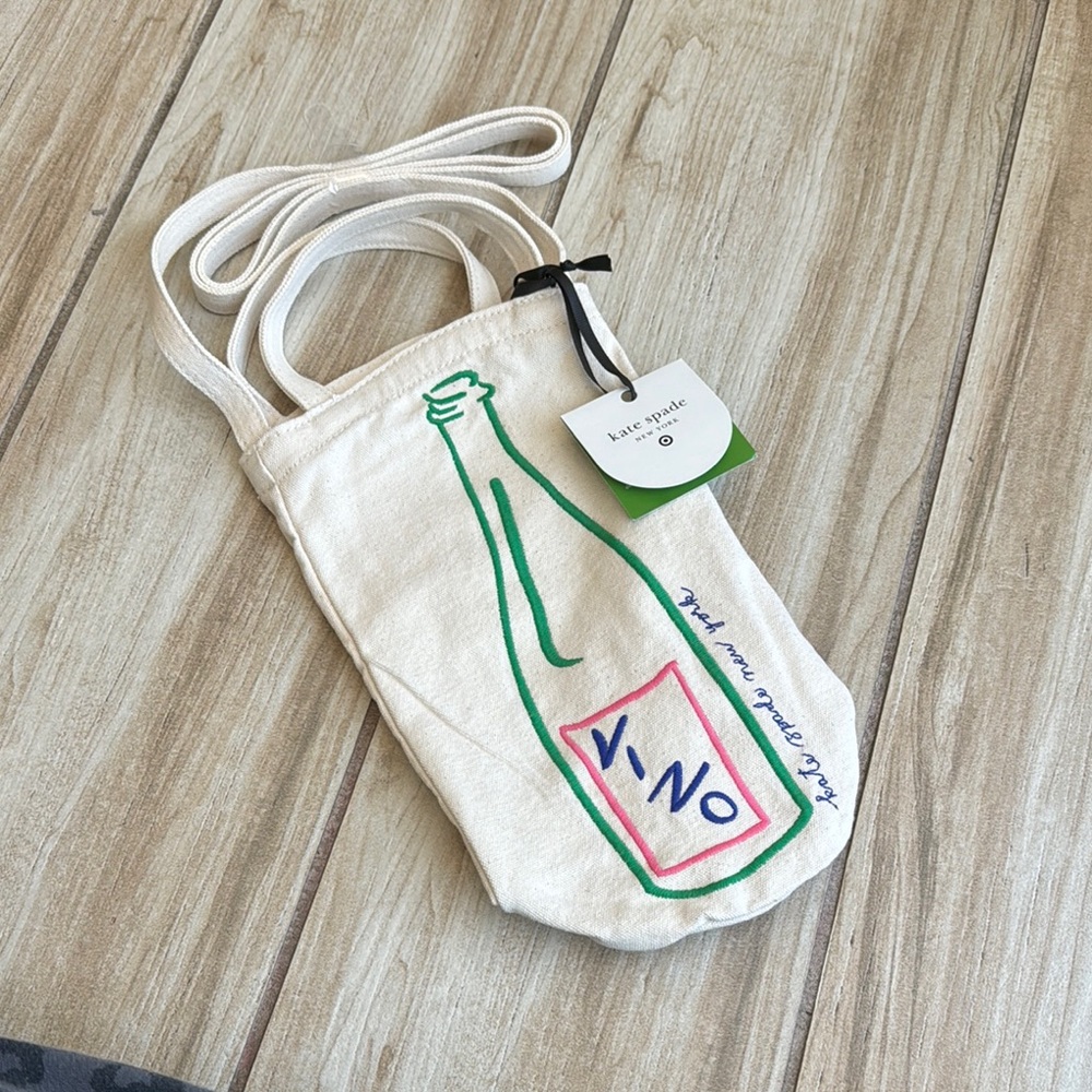 Kate Spade Cream Tote with Transparent Design